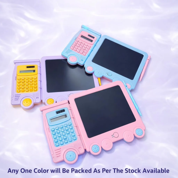KIDS CALCULATOR & WRITING TABLET COMBO – 2-IN-1