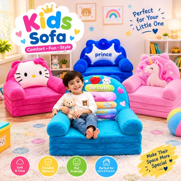 2 in 1 Foldable Baby Sofa Bed for kids
