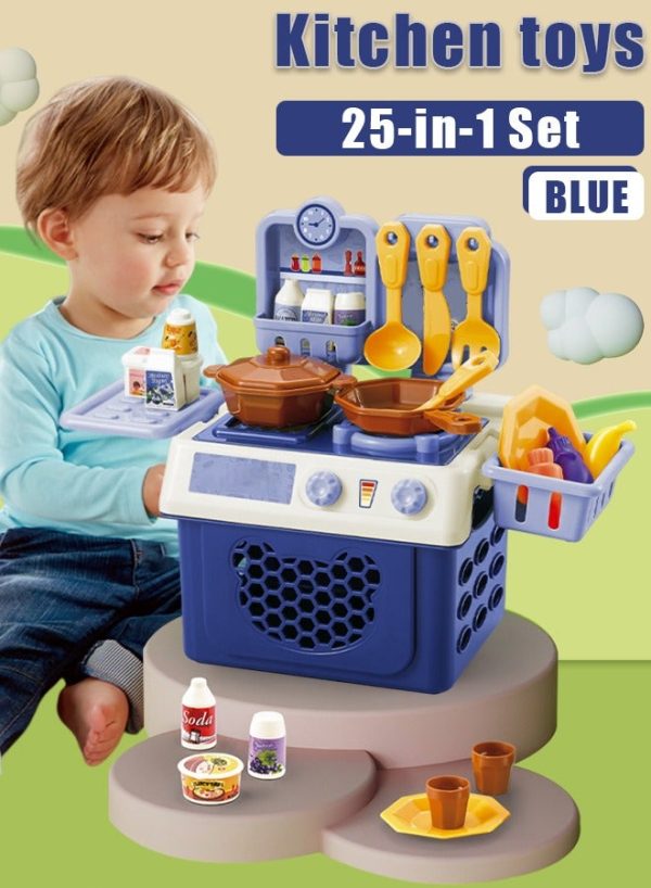 25PC Kitchen Set Children Role Play Cookware Indoor