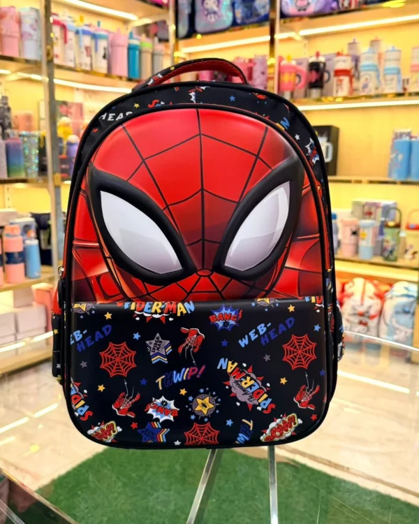 Spider Hero 3D Kids School Backpack – Premium Lightweight Bag