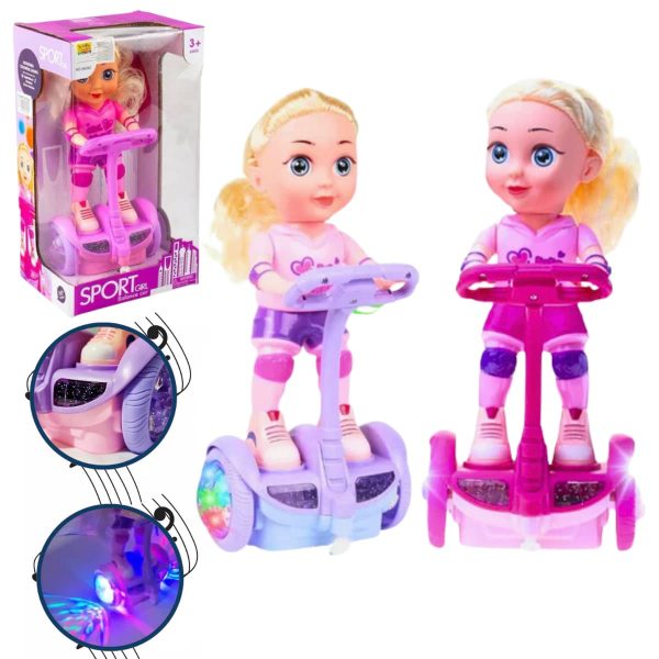 SPORT GIRL BALANCE CAR WITH LIGHTS & MUSIC