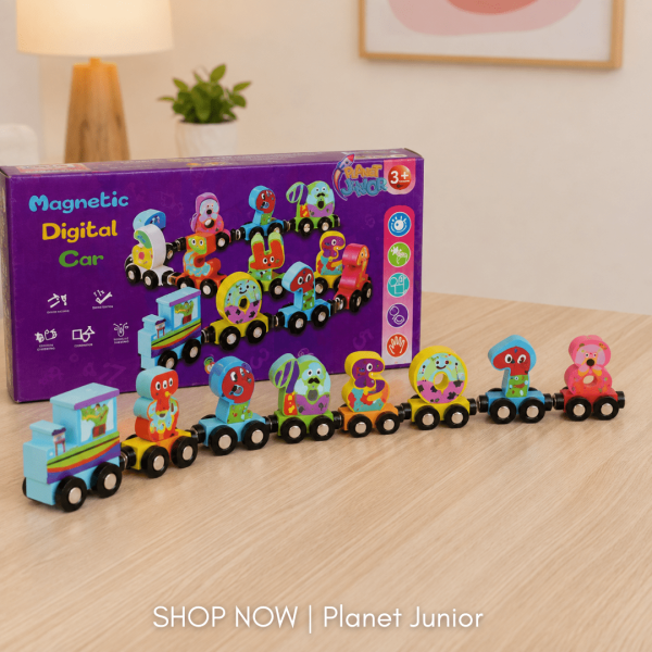 Big Size Wooden Magnetic Train Set for Kids