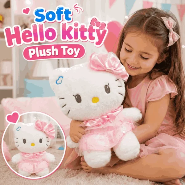 Stuffed Kitty Plush Doll With Hugging Pillow