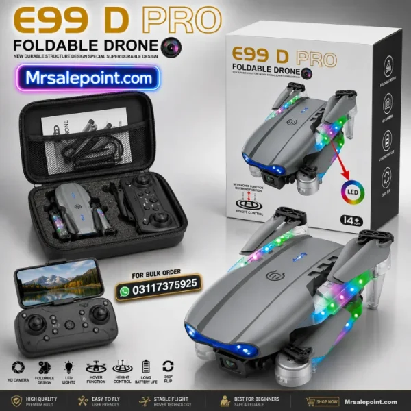 E99 D Pro High Quality Doul Drone Camera With Light